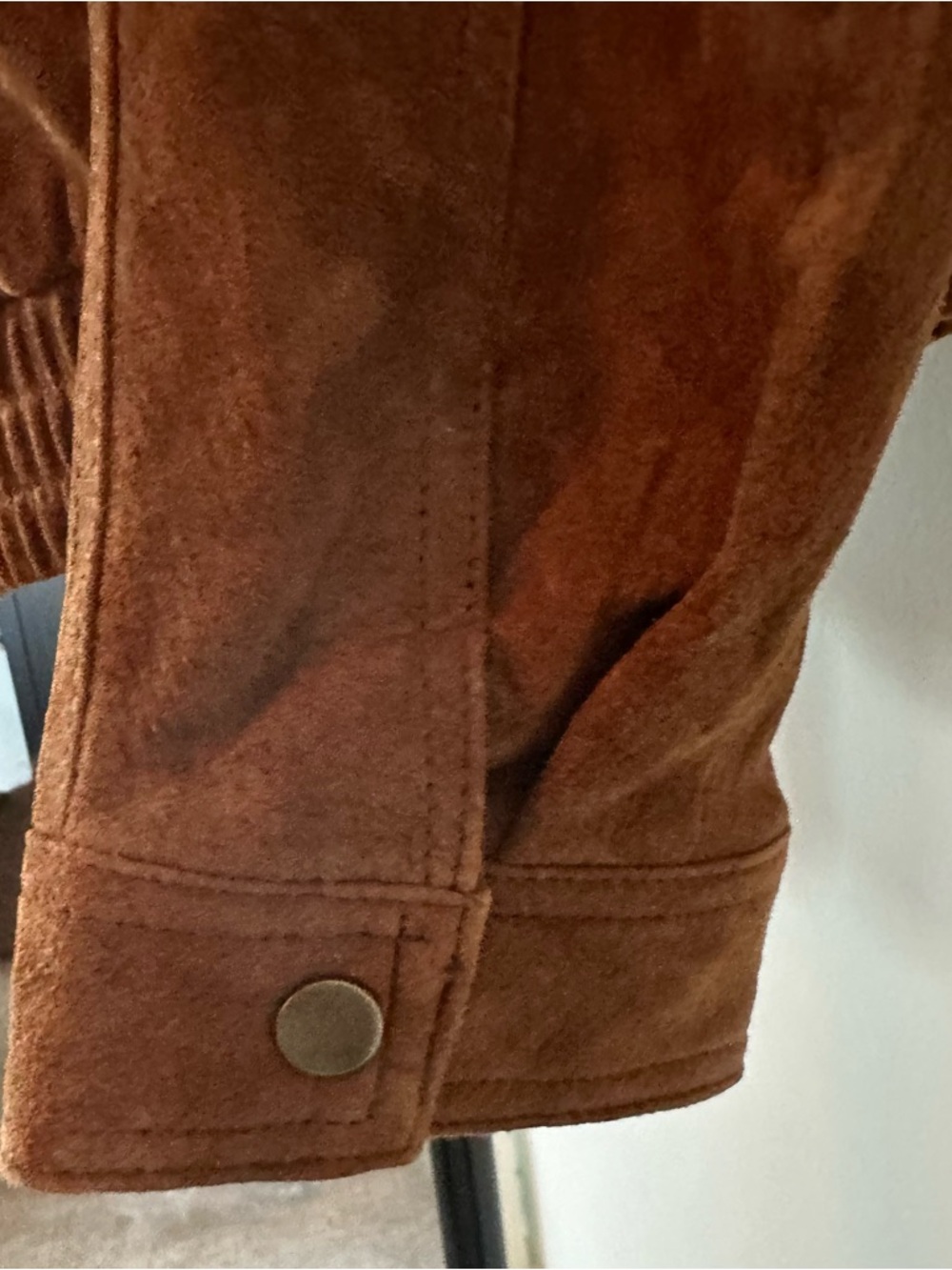 Zara Suede Bomber Jacket - NEW WITH TAGS - Picture 4 of 10